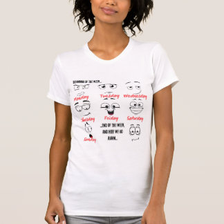 Camiseta T-Shirt Engraçada com bons humores faciais