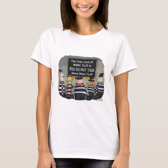 Camiseta T-Shirt engraçada com mimes. (Frente)