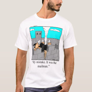 Camiseta T-shirt engraçada do correio