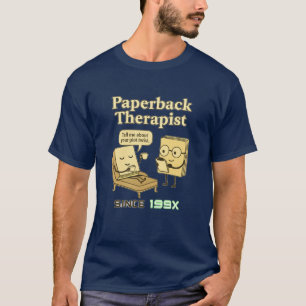 Camiseta T-Shirt Engraçada do Livro   Humor Literário Retro