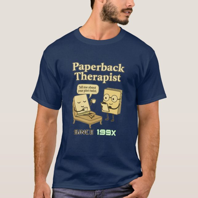 Camiseta T-Shirt Engraçada do Livro | Humor Literário Retro (Frente)