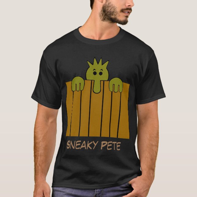 Camiseta T-shirt engraçada do "Pete Sneaky" (Frente)