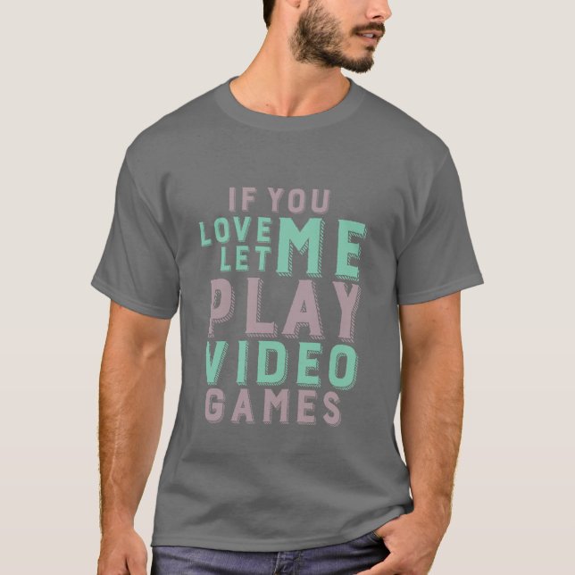 Camiseta T-shirt engraçada dos jogadores para Geeks Videos  (Frente)