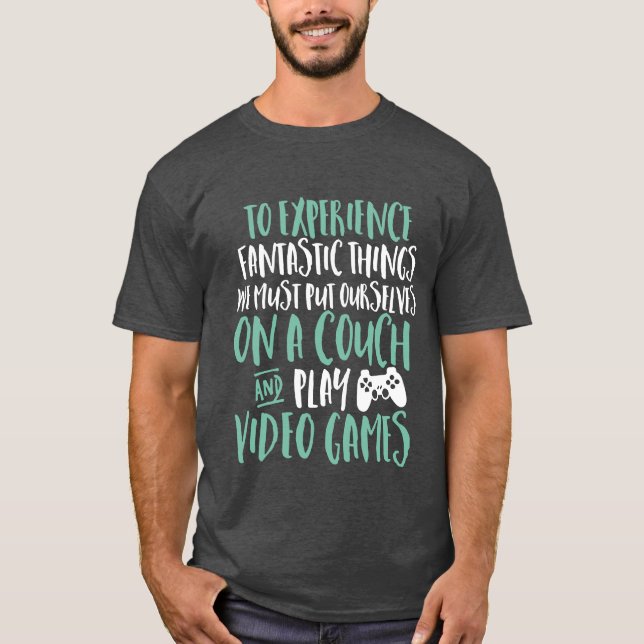 Camiseta T-shirt engraçada para Geeks e jogadores de Videos (Frente)