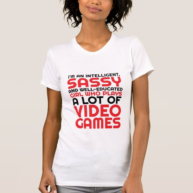 Camiseta T-shirt engraçada para jogos para Geeks e Gamers G (Frente)