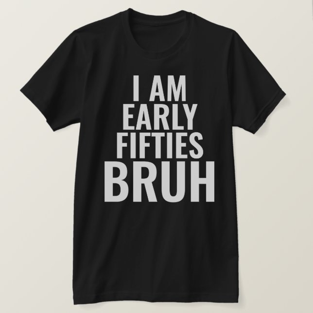 Camiseta T-Shirt Engraçado 50º Milestone (Frente do Design)