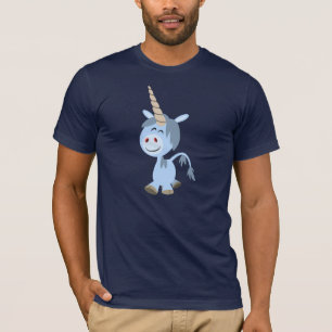Camiseta T-shirt engraçado bonito do unicórnio dos desenh