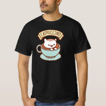 T-Shirt Engraçado - "CATPUCCINO"