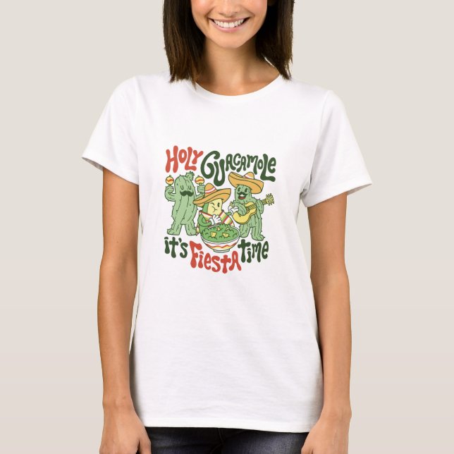 Camiseta T-Shirt Engraçado Cinco de Mayo Guacamole (Frente)
