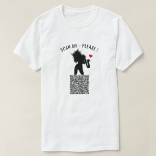 Camiseta T-Shirt engraçado com informações de verificação d
