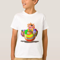 T-Shirt Engraçado com Palhaço Feliz