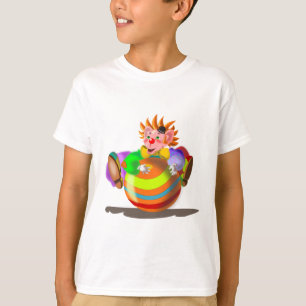 Camiseta T-Shirt Engraçado com Palhaço Feliz
