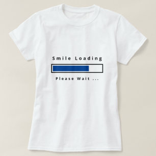 Camiseta T-Shirt Engraçado com Texto - Carga de Sorriso