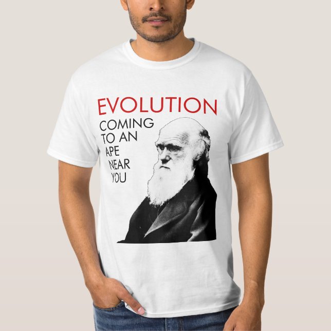 Camiseta T-shirt engraçado da evolução (Frente)