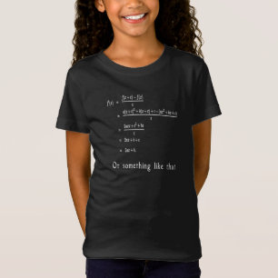 Camiseta T-shirt engraçado da matemática