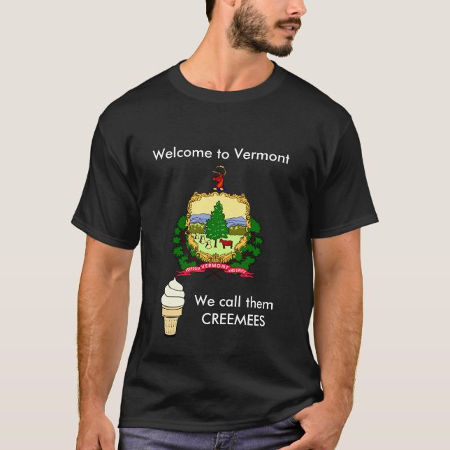 Camiseta T-shirt engraçado da piada de Vermont (Frente)