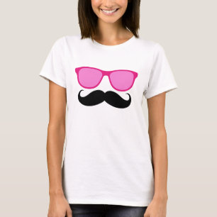 Camiseta T-shirt engraçado das senhoras do bigode dos