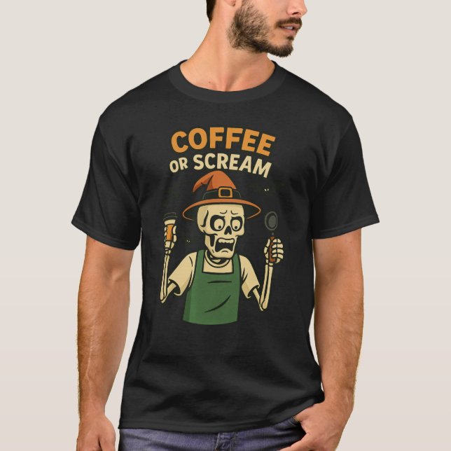 Camiseta T-Shirt Engraçado de Café (Frente)