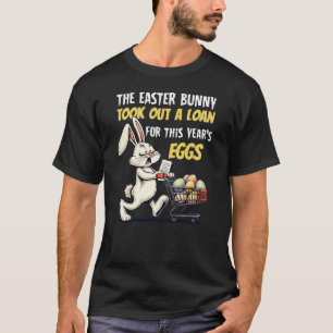 Camiseta T-Shirt Engraçado de Coelho da Páscoa