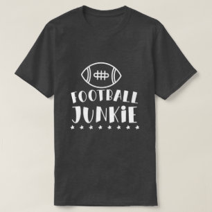 Camiseta T-Shirt Engraçado de Futebol Junkie