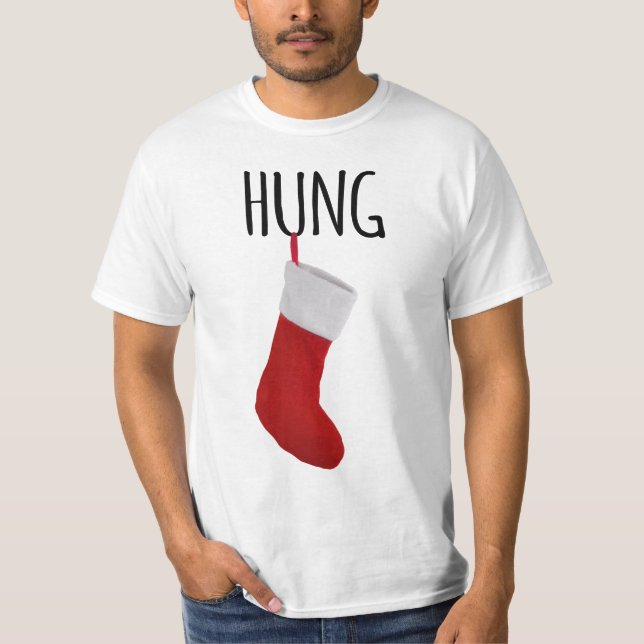 Camiseta T-Shirt Engraçado de Natal dos Homens (Frente)