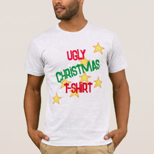 Camiseta T-Shirt Engraçado de Natal Feio
