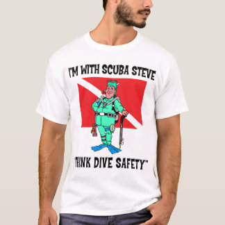 Camiseta T-shirt engraçado de Steve do MERGULHADOR
