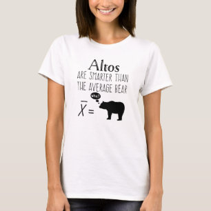 Camiseta T-shirt engraçado do alto - urso médio