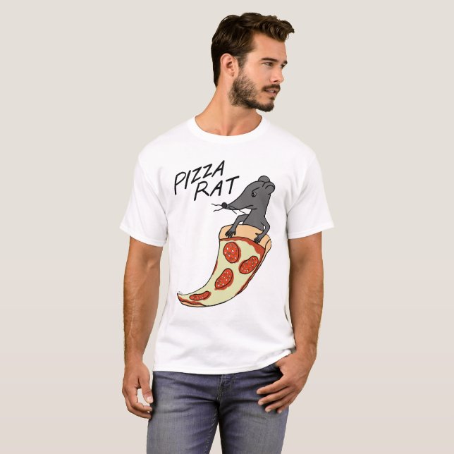 Camiseta T-shirt engraçado do amante da pizza do t-shirt do (Frente Completa)