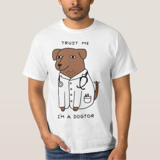 Camiseta T-SHIRT ENGRAÇADO do CÃO - marrom
