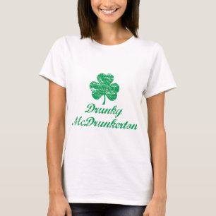 Camiseta T-shirt engraçado do Dia de São Patrício de Dru