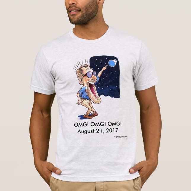 Camiseta T-shirt engraçado do eclipse (gajo hunky não (Frente)