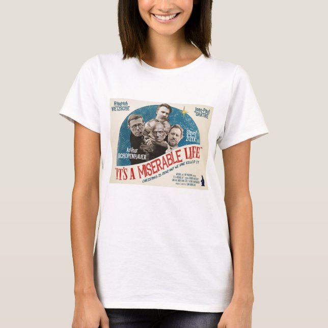 Camiseta T-shirt engraçado do Existentialism da filosofia (Frente)