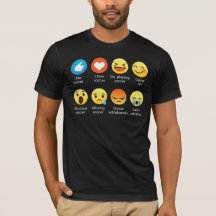 T-shirt engraçado do futebol do amor do Emoticon