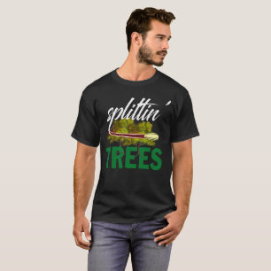 Camiseta T-shirt engraçado do golfe do disco das árvores 
