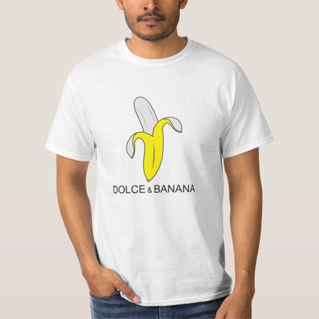 Camiseta t-shirt engraçado do humor do dolce e da banana (Frente)