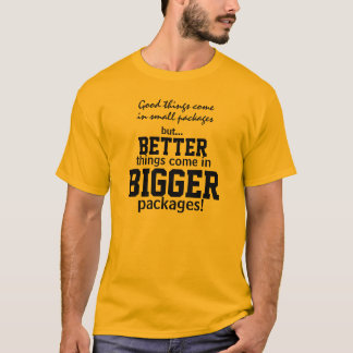 Camiseta T-shirt engraçado do humor dos pacotes mais