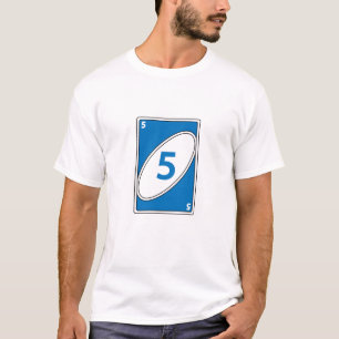 Camiseta T-Shirt Engraçado do Jogo de Cartão Cartão azul