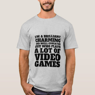Camiseta T-shirt engraçado do jogo para geeks e Gamers
