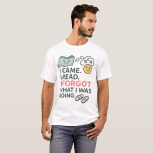 Camiseta T-Shirt Engraçado do Livro - Humor e Leitura Liter