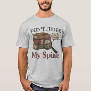Camiseta T-Shirt Engraçado do Livro - Não julgue a minha co