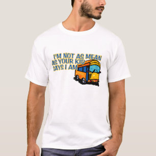 Camiseta T-shirt engraçado do motorista de auto escolar