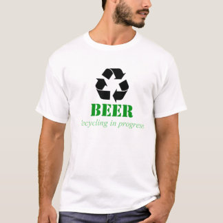 Camiseta T-shirt engraçado do reciclagem com dizer da