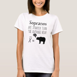 Camiseta T-shirt engraçado do soprano - urso médio