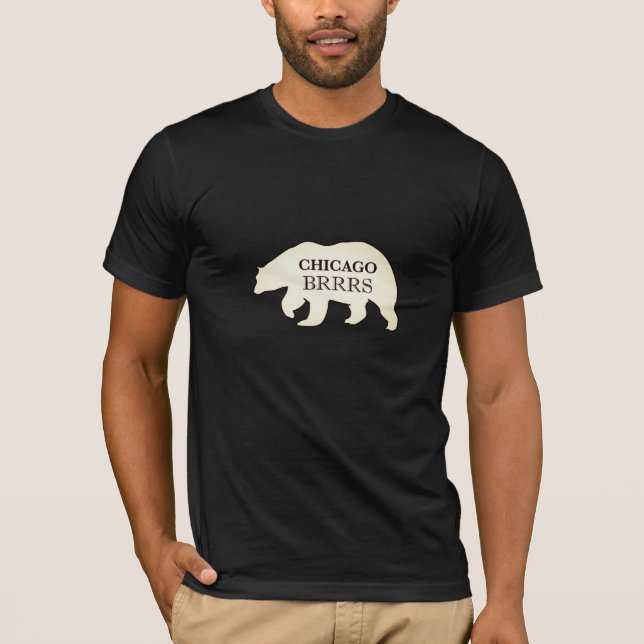 Camiseta T-shirt engraçado do urso polar de Chicago (Frente)
