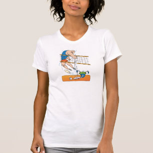 Camiseta T-shirt engraçado do voleibol