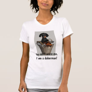 Camiseta T-shirt Engraçado Doberman