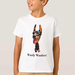 Camiseta T-Shirt Engraçado Doberman Boys