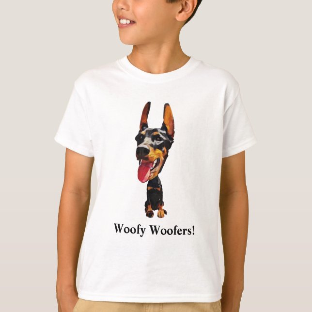 Camiseta T-Shirt Engraçado Doberman Boys (Frente)
