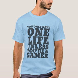 Camiseta T-shirt engraçado dos Gamers para nerd do video